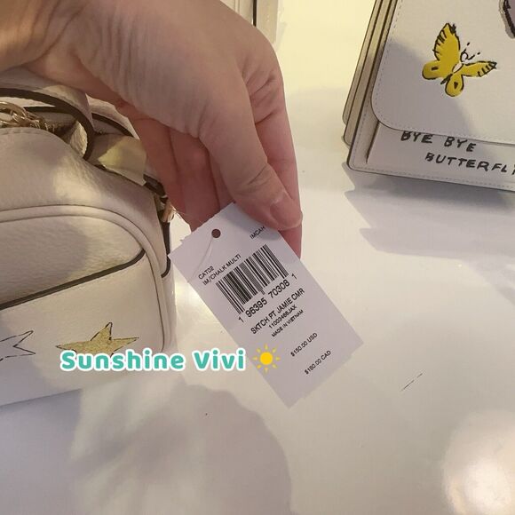 NWT Coach Jamie Camera Bag With Sketch Print Gold/Chalk Multi CAT02 - Picture 4 of 9